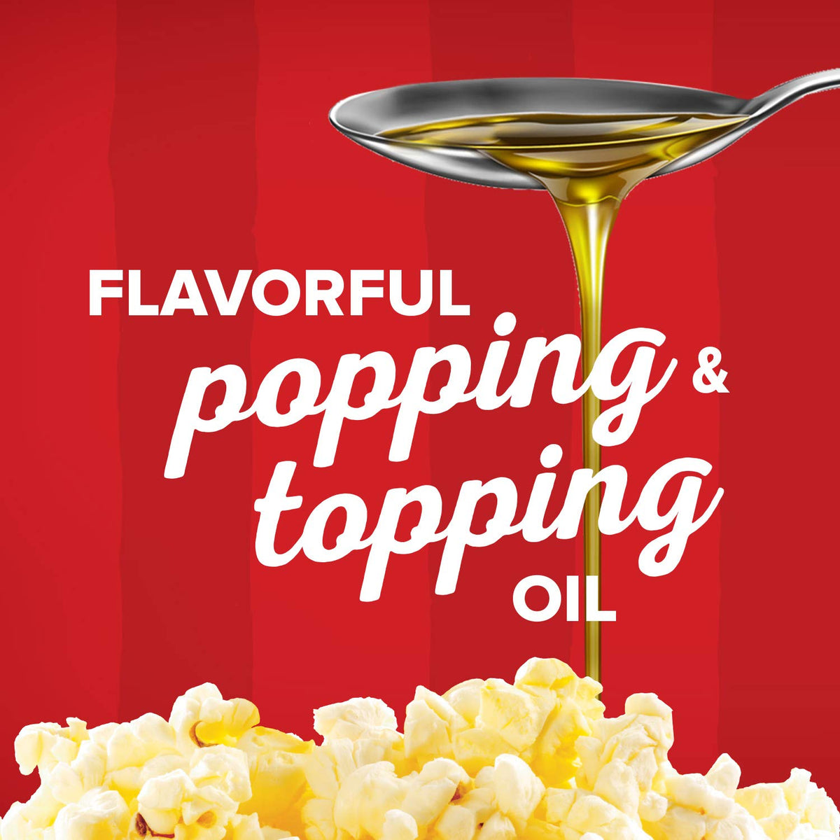 Orville Redenbacher's buttered oil label front highlights theater-style aroma.