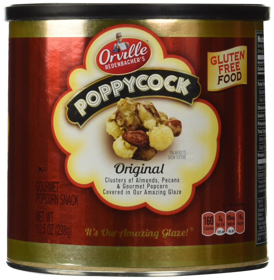 Orville Redenbacher's Poppycock Original with buttery glaze and premium nuts, ideal for entertaining.