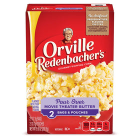 Orville Redenbacher's Pour Over Movie Theater Butter bag for a premium at-home popcorn experience