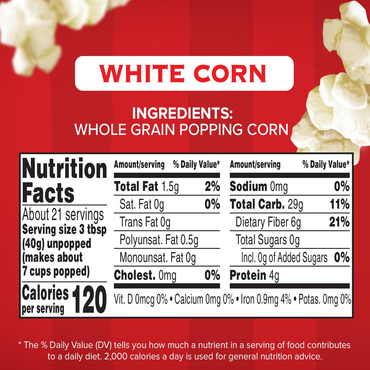 Orville Redenbacher's six-pack packaging showcased for family movie night.