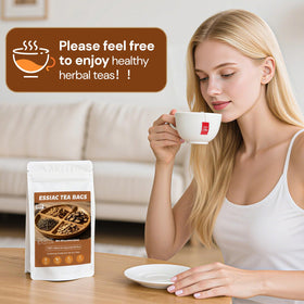 Oryvox Essiac Tea with burdock root emphasizing traditional herbal blend