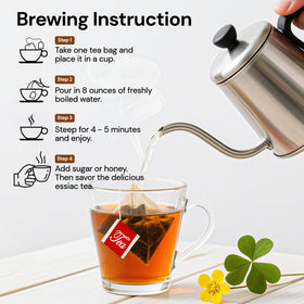 Oryvox Essiac Tea with slippery elm bark offers a smooth finish