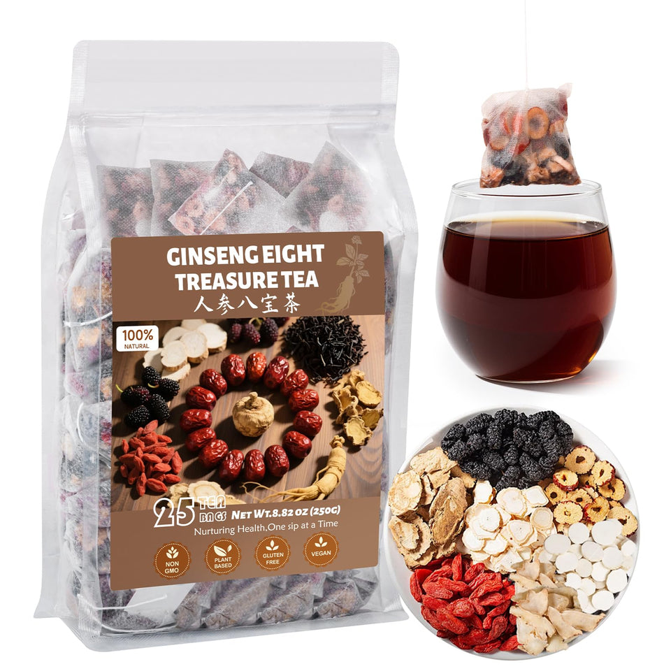 Oryvox Goji Ginseng Kidney Tea packaging highlights eco-friendly design and lasting freshness.