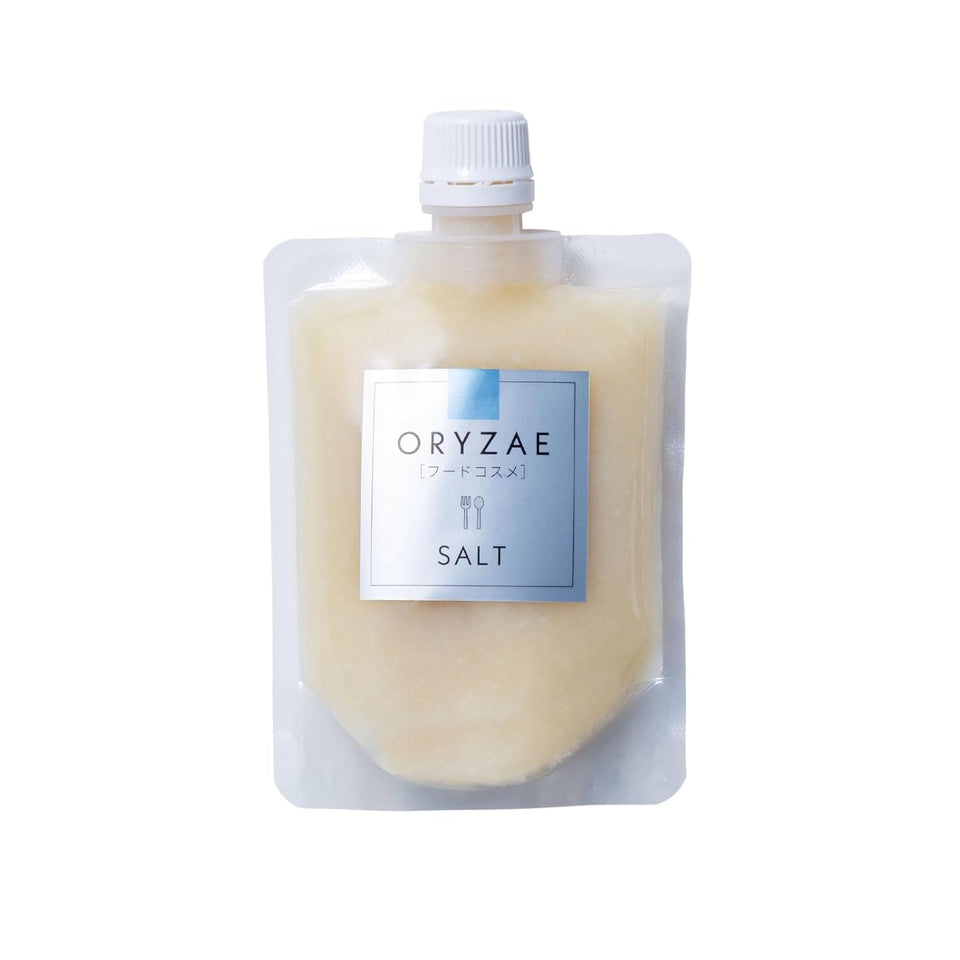 ORYZAE UMAMI Salt Koji bottle pours a glossy paste for meat marinades.