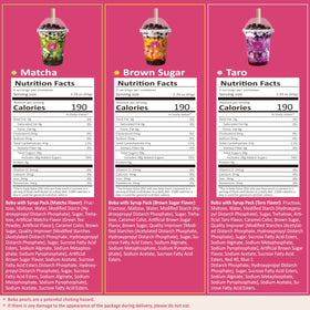 O's Bubble variety flavors pack offers mix-and-match boba options.