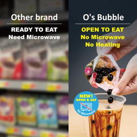 O's Bubble Made in Taiwan label emphasizes authentic bubble tea craft.