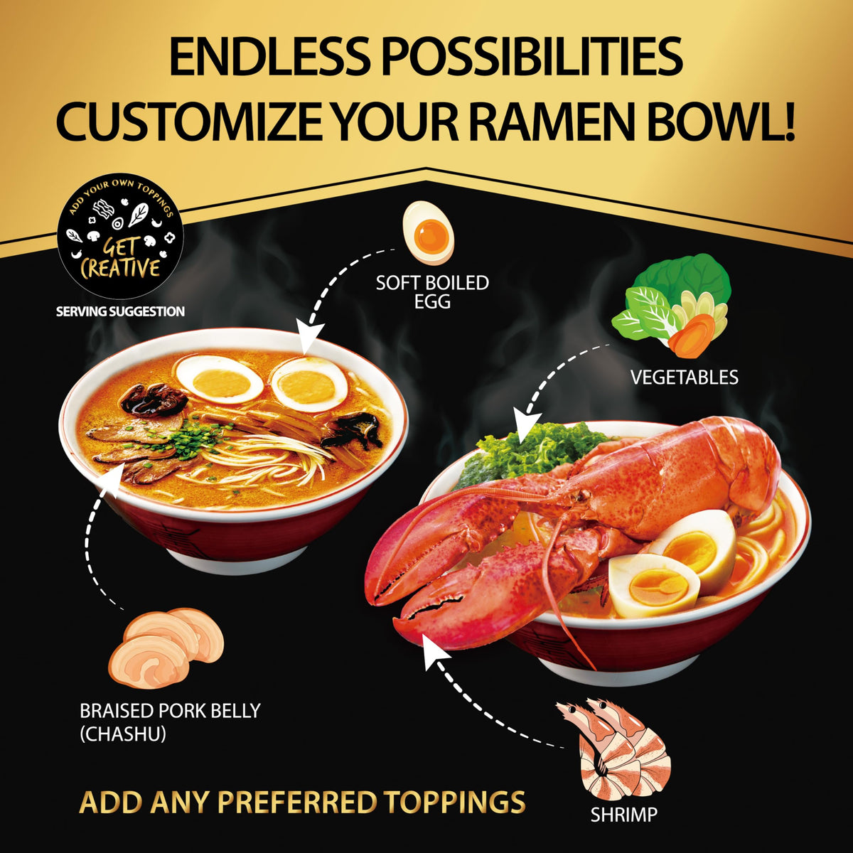 O'scallion customize ramen with eggs tofu or chili oil for flavor