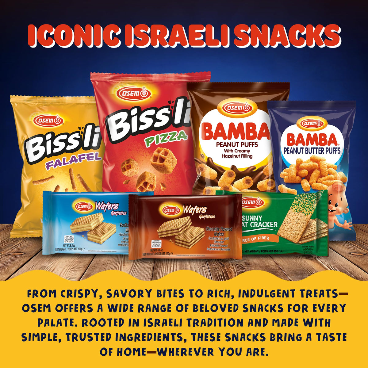 Osem Bamba family pack multipack, convenient for sharing