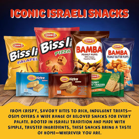 Family pack of sixteen Osem Bamba peanut butter puffs
