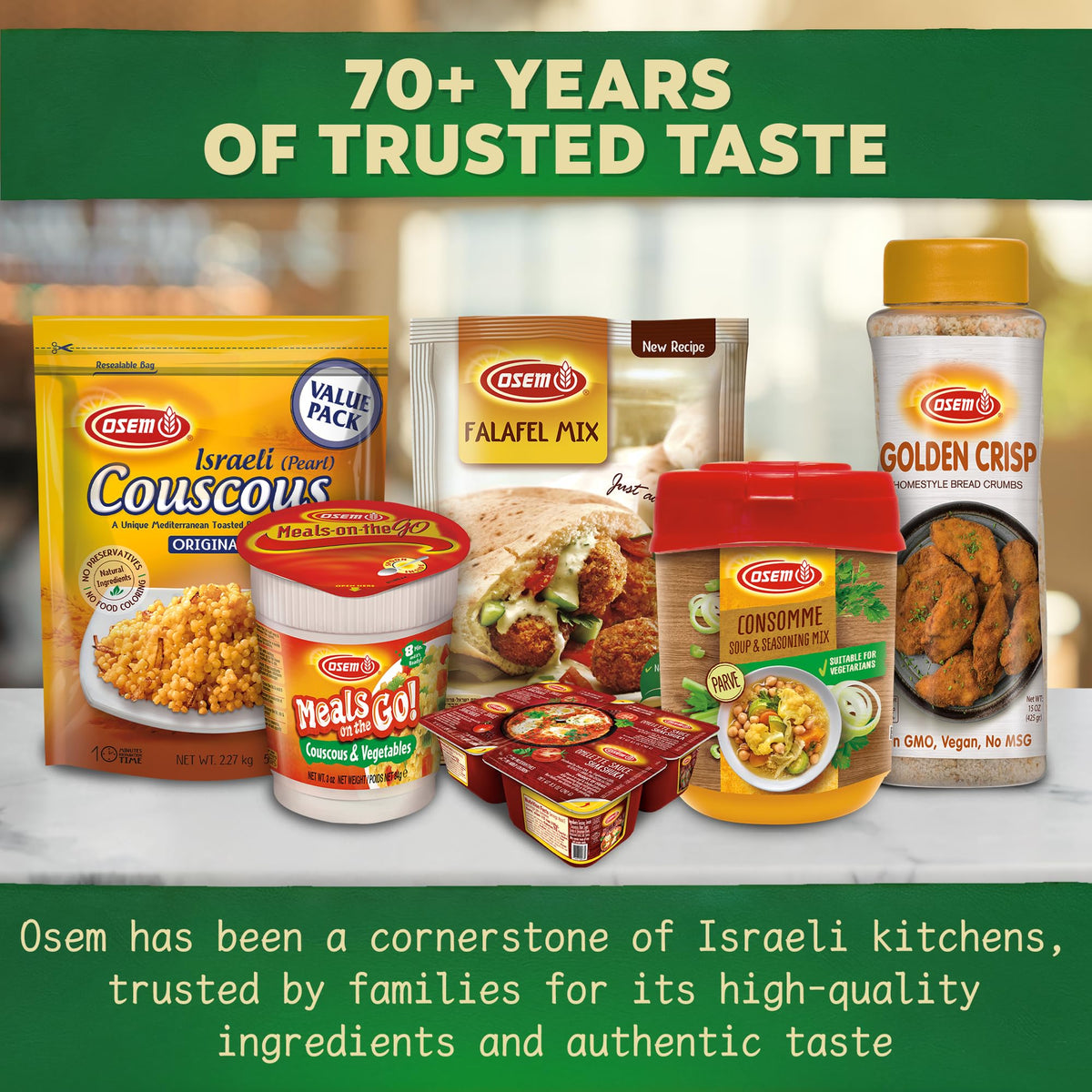 Osem beef flavored mix elevates stews and sauces with richer, meat-like savor.