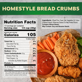 Osem Golden Crisp Bread Crumbs bake evenly for crispy oven dishes.