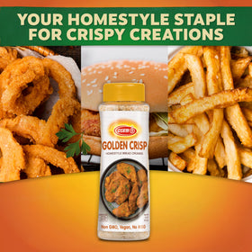 Osem Golden Crisp Bread Crumbs easy to store and sprinkle.