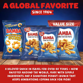 Osem Gratify Bamba puffs family moment sharing.