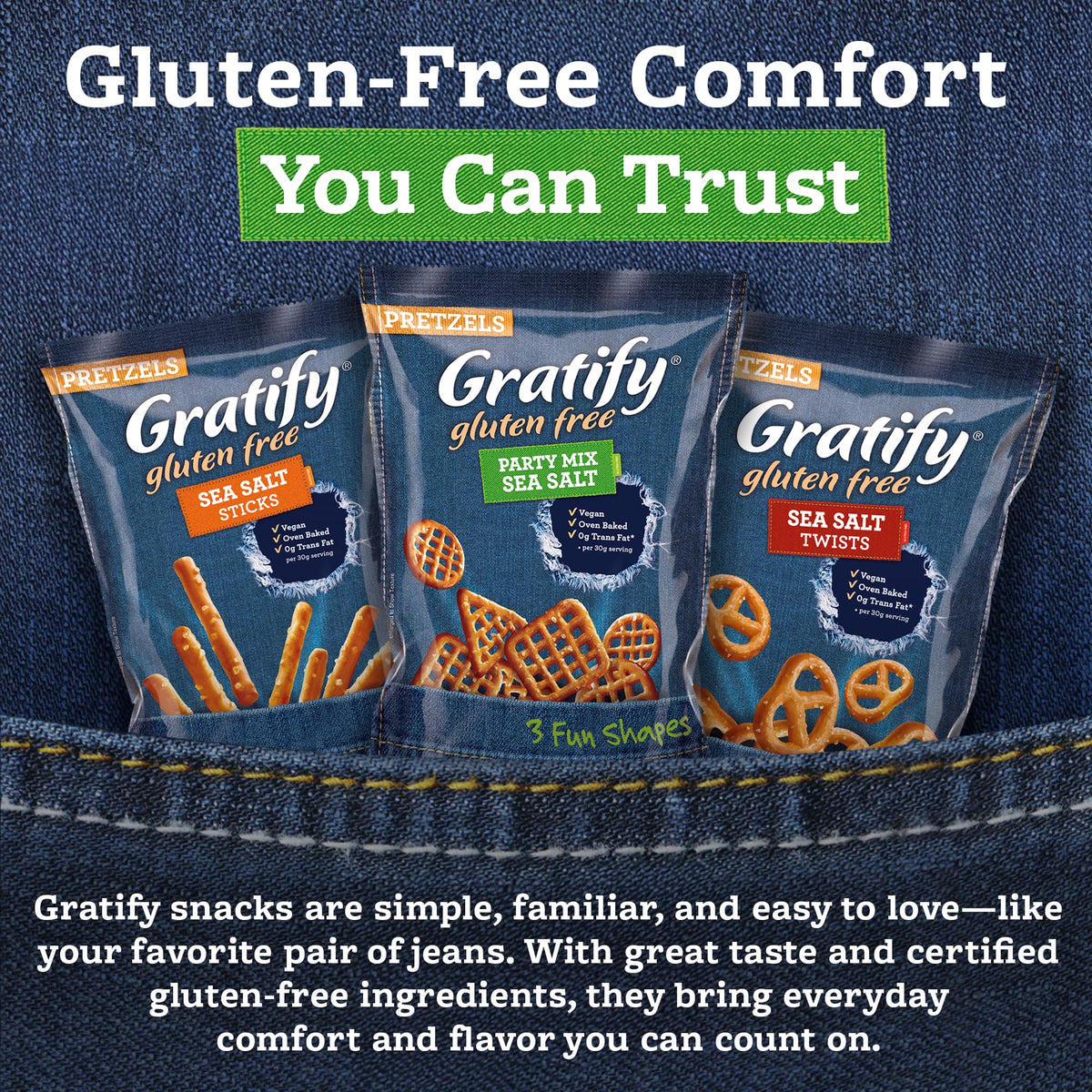Osem Gratify on-the-go snack pouch perfect for school lunches and road trips.
