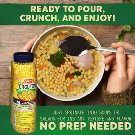 Osem Mini Croutons snack on the go for a savory bite anytime.