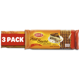 Osem Petit Beurre biscuits in a 3x8.8oz pack, great for pantry freshness.