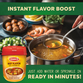 Osem vegetarian and kosher mix delivers savory beef taste without meat.