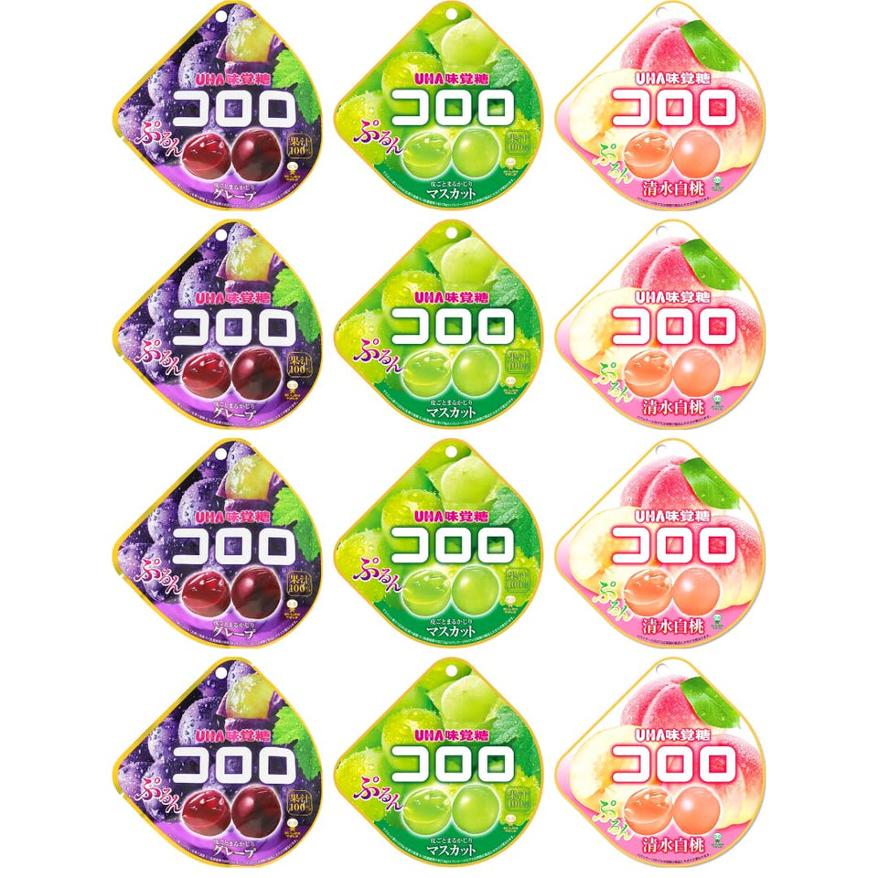 OSK Kororo gummy assortment pack shown for on-the-go snacking and sharing.