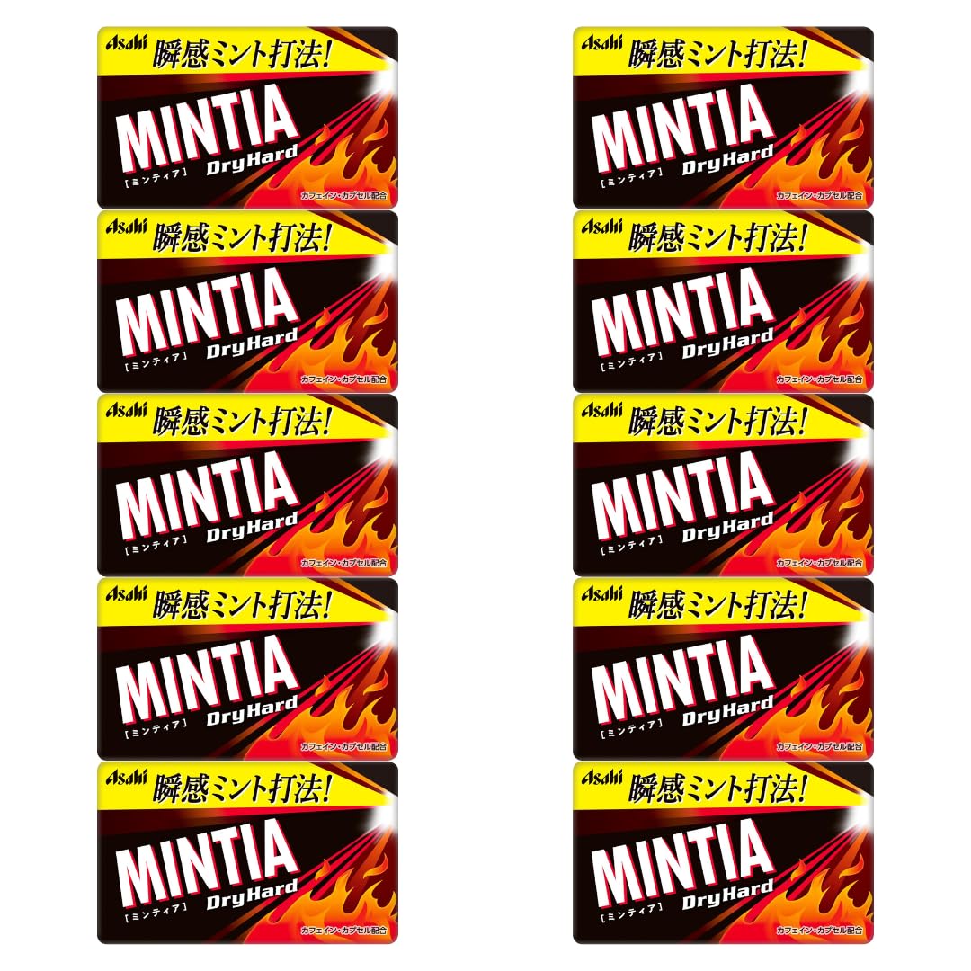 OSK Mintia Dry Hard 50-piece pack in a compact box for on-the-go freshness.