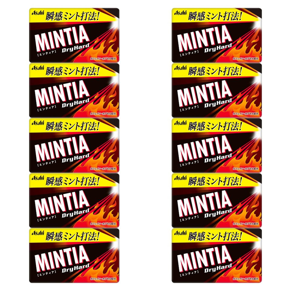 OSK Mintia Dry Hard 50-piece pack in a compact box for on-the-go freshness.