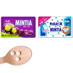 OSK Mintia grape mints close-up highlighting refreshing taste.