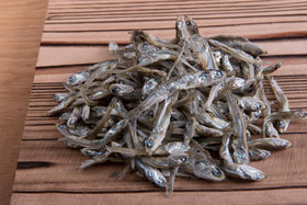 OSK Niboshi on a plate, ideal umami boost for meals.