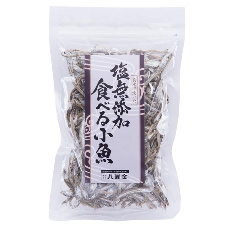 OSK Niboshi snack, salt-free dried anchovies for quick bites.