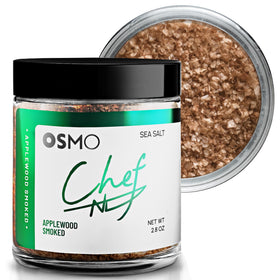Osmo Applewood Smoked Sea Salt on turkey dish suggests balanced smoke and sweetness.