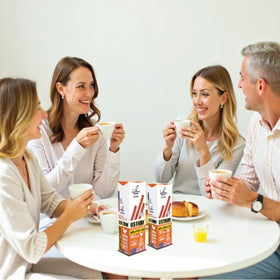 Ostrim gluten-free seal confirms gluten-free snack.
