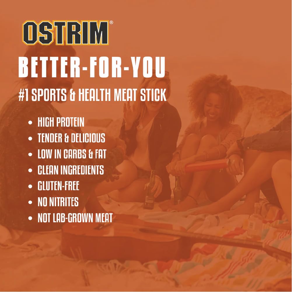 Ostrim no added MSG label closeup highlights clean ingredients.