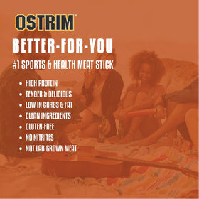 Ostrim no added MSG label closeup highlights clean ingredients.