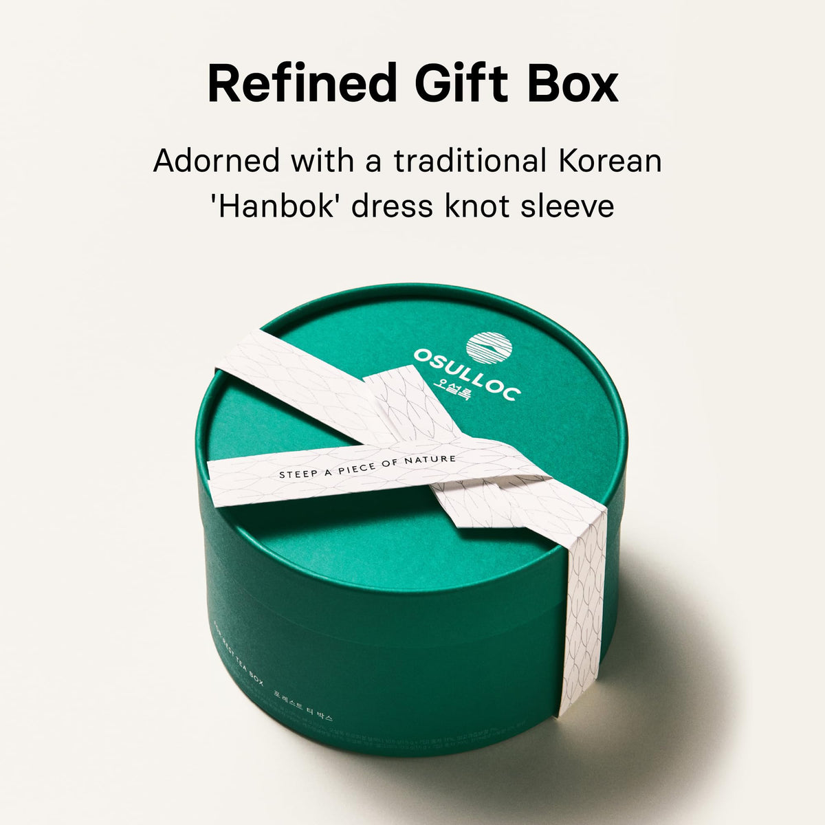 Osulloc tea sampler invites calm moments with aromatic notes.