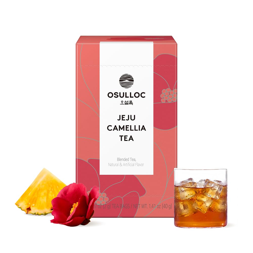 Osulloc Camellia Flower Tea teabags unleash fragrant notes for a refined daily ritual