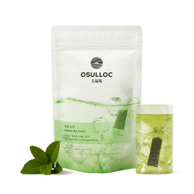 Osulloc cold green tea stick-package ready to brew for refreshing iced tea.