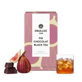 Osulloc Fig Chocolat Black Tea packaging signals premium quality for gifting or personal indulgence.