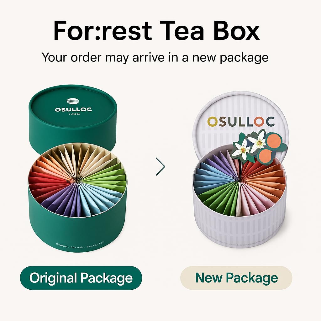 Osulloc round gift box with Hanbok-inspired presentation enhances gifting.