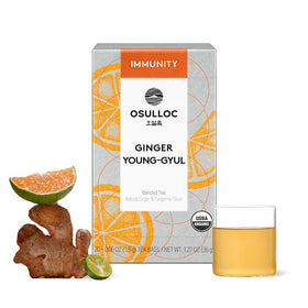 Osulloc Ginger Young-Gyul tea pack with warming citrus aroma for daily balance.
