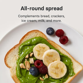 Osulloc Green Tea Milk Spread as ice cream topping with silky texture.