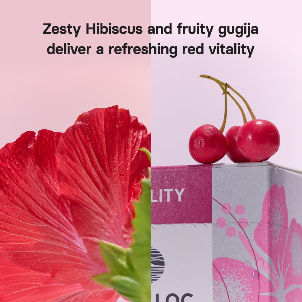 Osulloc Hibiscus bloom infusion highlights tart, fruity flavor notes.