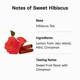 Osulloc hibiscus-fruit aroma rising from a cup.