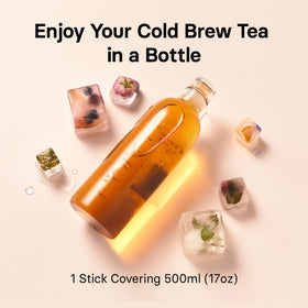 Osulloc honey-pear iced tea glass with citrus evokes summer.