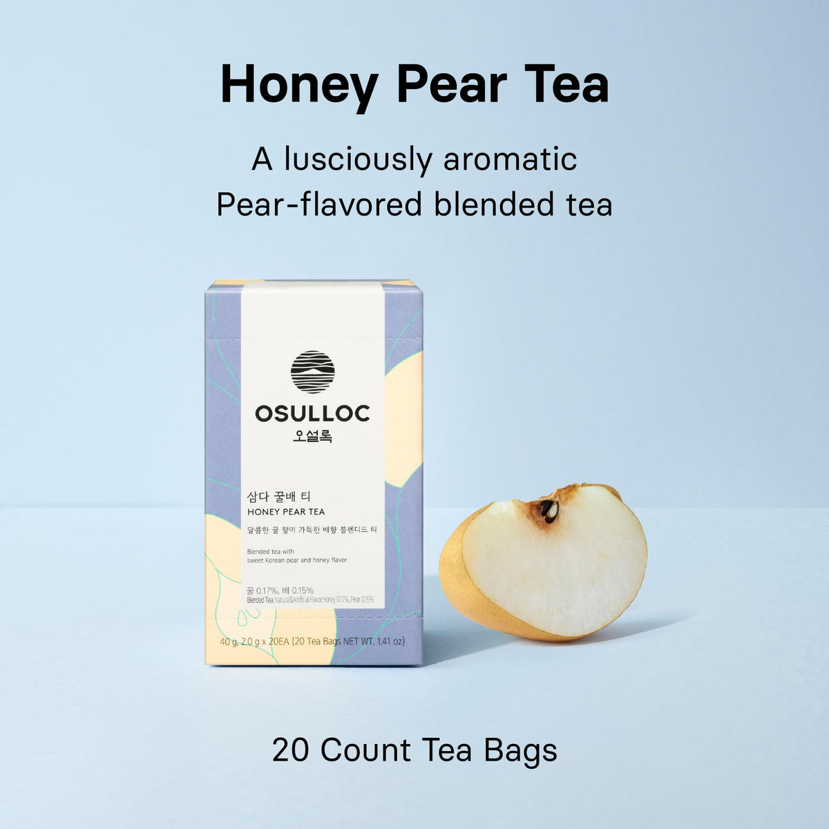 OSULLOC Honey Pear Tea honey sweetness notes in every cup.
