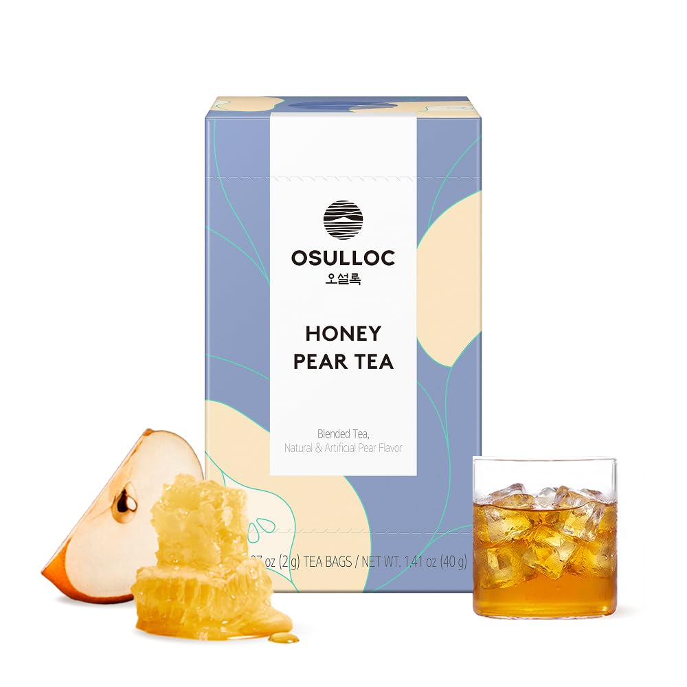 OSULLOC Honey Pear Tea teabags 20-count for quick brewing.