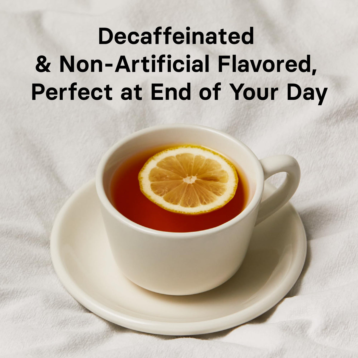 Osulloc hot brew teacup showing steaming, comforting flavors.