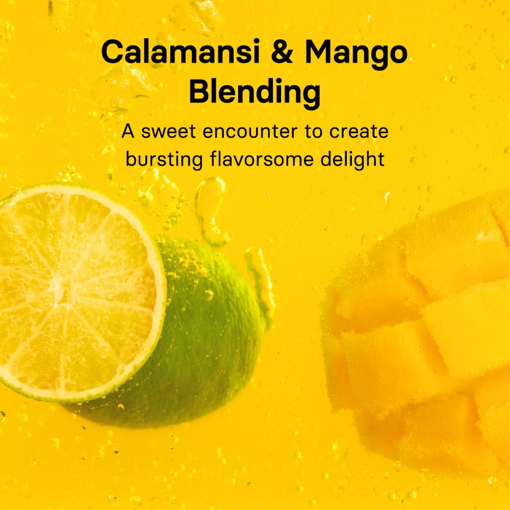 Osulloc Kombucha Calamango fruit close-up highlighting vibrant calamansi and mango flavors