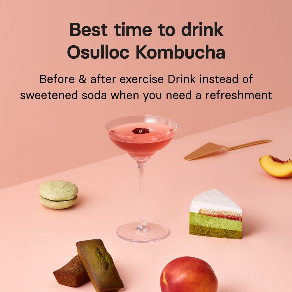 Sparkling bubbles rising in a glass beside lychee and peach slices