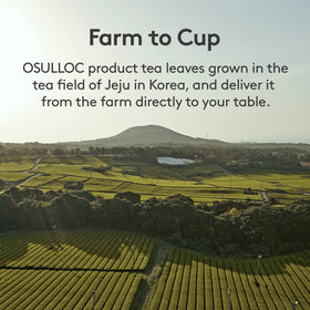 No added sugar claim visually supported by clean label on Osulloc LycheePeach