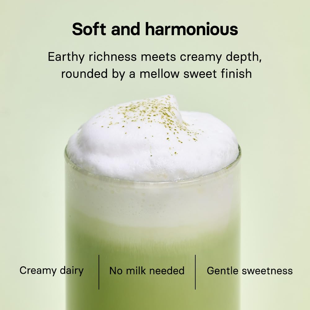OSULLOC matcha milk tea brew cup creamy latte in minutes with just water