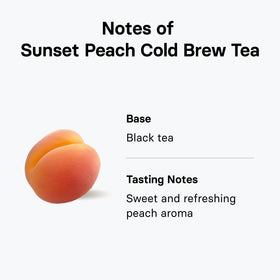 OSULLOC Sunset Peach ice glass captures vibrant color and aroma.