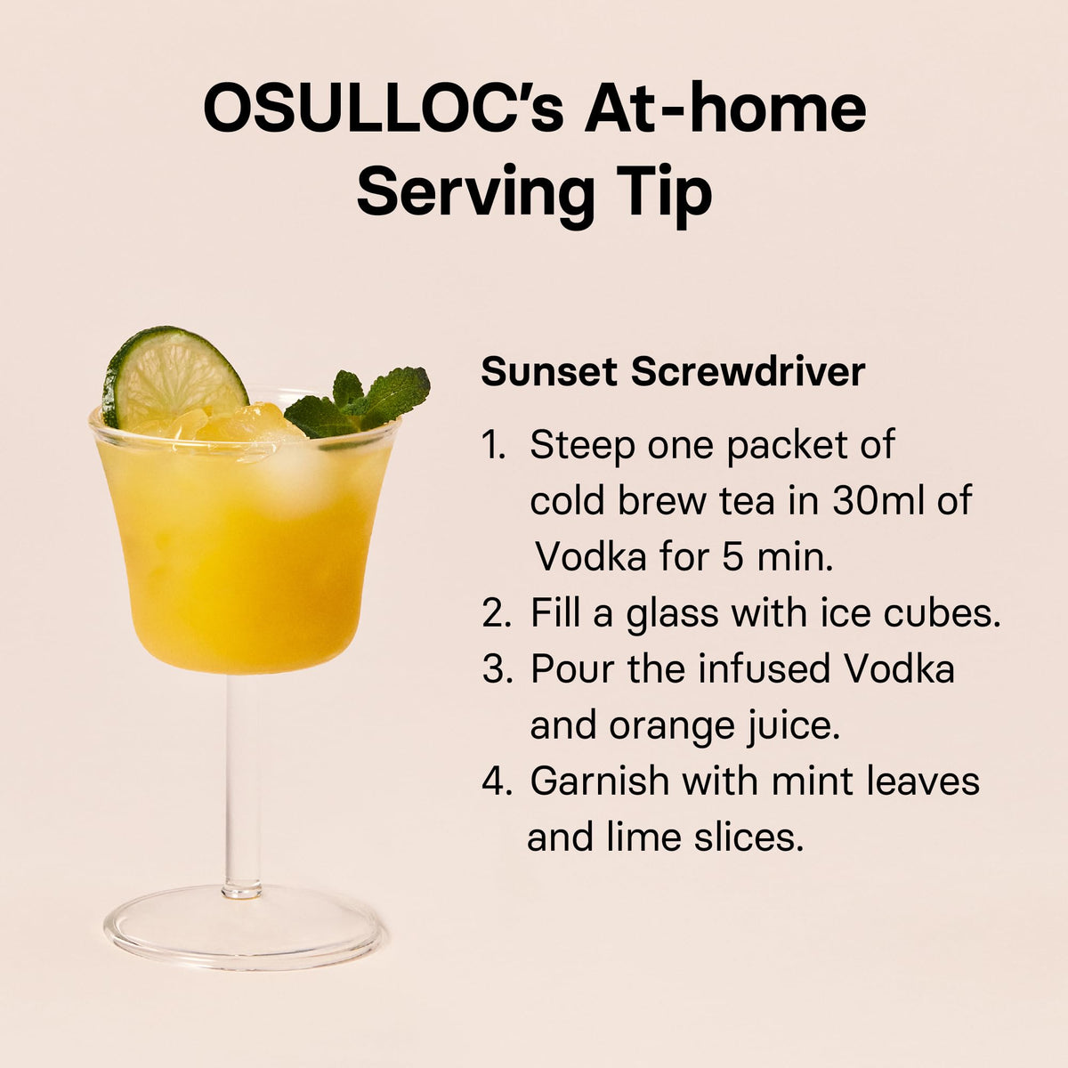 OSULLOC Sunset Peach on-the-go hydration bottle ready for travel.